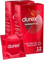 Durex SuperSottile, Preservativi Ultra Sottili Vestibilità Regular, 24 Profilattici